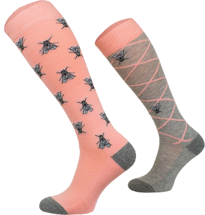 Podkolanówki jeździeckie Comodo Funny Design - Muchy