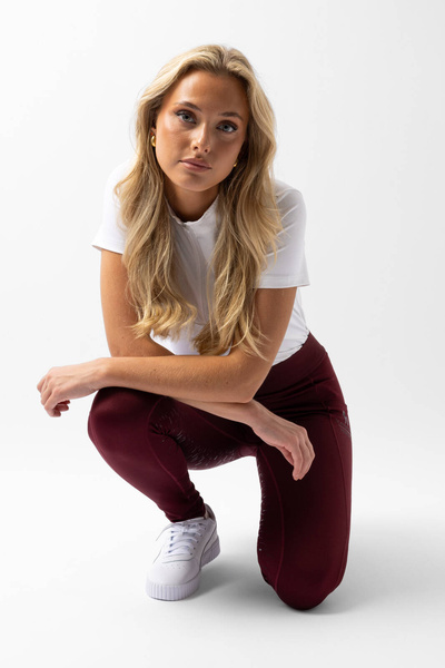 Legginsy zimowe z pełnym lejem silikonowym Horze Maia