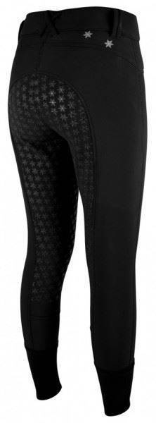 Bryczesy zimowe z pełnym lejem silikonowym Horsenjoy Snowflake