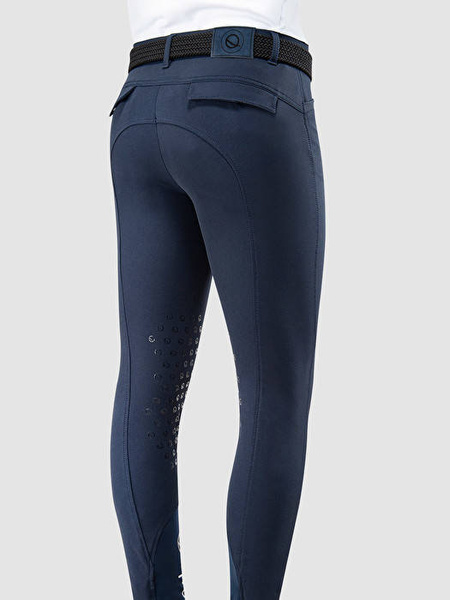 Bryczesy męskie z kolanowym lejem silikonowym Eqode by Equiline Davis