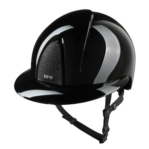 Kask jeździecki z szerokim daszkiem KEP Italia Smart Nova Polish Black Star Black