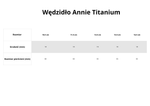 Wędzidło zwykłe FAGER Annie Titanium - podwójnie łamane