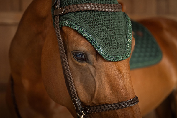 Nauszniki wyciszające Kentucky Horsewear Wellington Plaited Glitter Rope