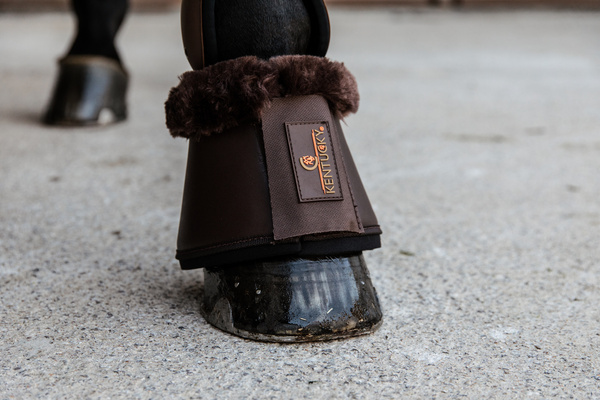 Kaloszki z futrem Kentucky Horsewear Sheepskin Leather