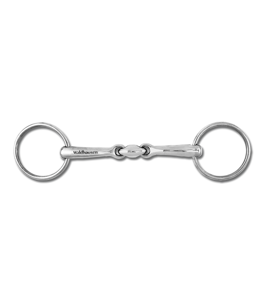 Wędzidło zwykłe Waldhausen Bridoon - podwójnie łamane