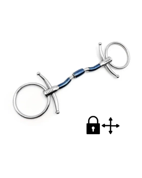 Wędzidło zwykłe z krótkimi wąsami FAGER Nils Sweet Iron - podwójnie łamane