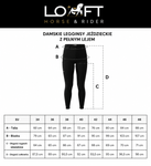 Damskie legginsy jeździeckie z pełnym lejem silikonowym Kentucky Ridingwear Riding Legging Classic