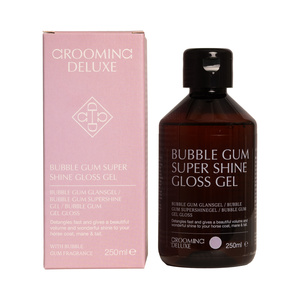 Żel nabłyszczająco-rozplątujący do grzywy, ogona i sierści konia Grooming Deluxe Super Shine Bubble Gum
