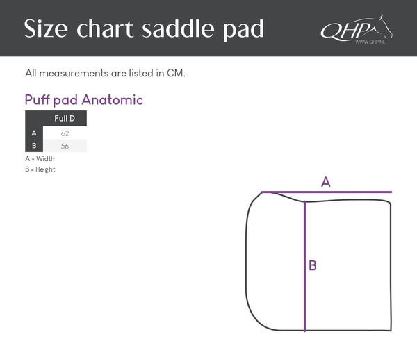 Pad ujeżdżeniowy QHP Anatomic