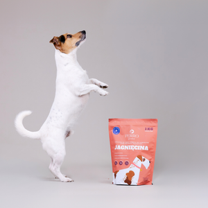 Karma sucha tłoczona na zimno dla psów dorosłych średnich i dużych ras Perro - Jagnięcina 1kg
