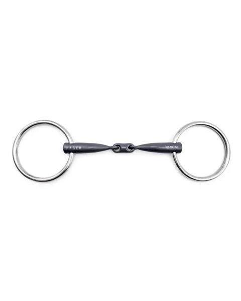 Wędzidło zwykłe FAGER Mia Titanium - podwójnie łamane