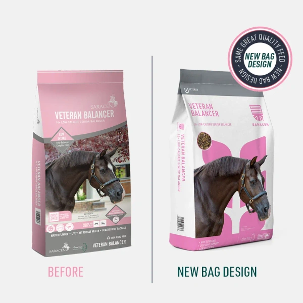 Balancer w formie musli dla koni i kucy 16+ Saracen Veteran Balancer