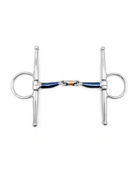 Wędzidło z wąsami FAGER Mattias Sweet Iron - podwójnie łamane