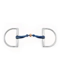 Wędzidło D-ring FAGER Sally Titanium - podwójnie łamane z rollerem