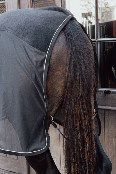 Derka polarowo-siatkowa Kentucky Horsewear Fleece Mesh Cooler Combo