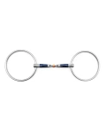 Wędzidło zwykłe z dużymi kółkami FAGER John Sweet Iron - podwójnie łamane
