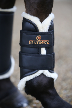 Ochraniacze tylne z futrem Kentucky Horsewear Turnout Boots Leather