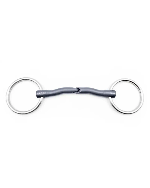 Wędzidło zwykłe FAGER Jasmine Titanium Bradoon - pojedynczo łamane
