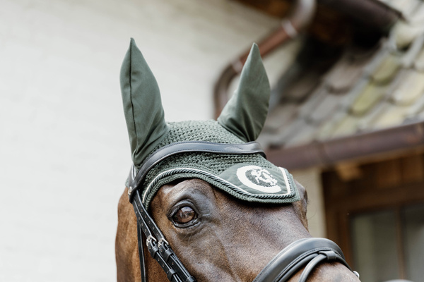 Nauszniki klasyczne Kentucky Horsewear 3D Logo Rope