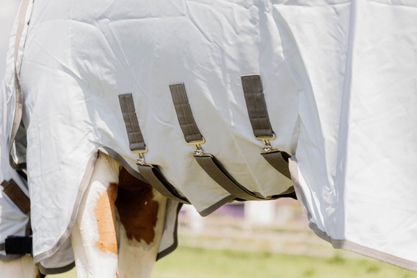 Derka siatkowa przeciw owadom z kapturem dla koni z egzemą Kentucky Horsewear Eczema Rug
