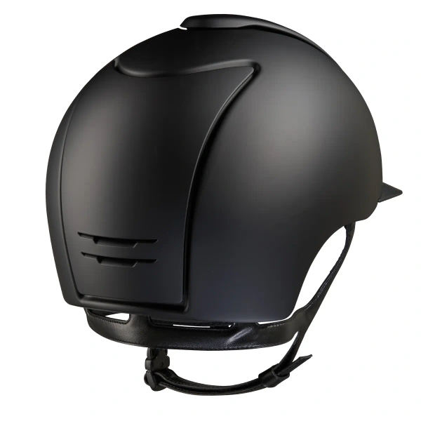 Kask jeździecki KEP Italia Cromo 2.0 Black Matt Swarovski Logo Gold Mirror