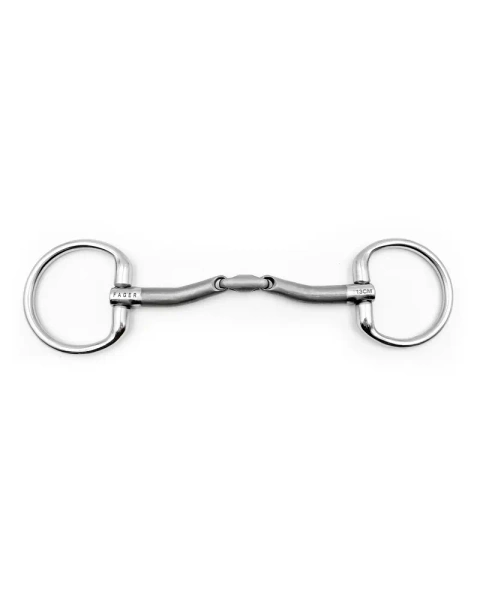 Wędzidło oliwkowe FAGER Milton Sweet Iron Bradoon - podwójnie łamane