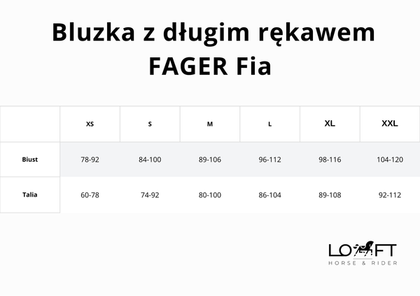 Bluzka z długim rękawem FAGER Fia