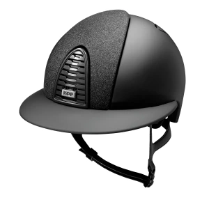 Kask jeździecki z szerokim daszkiem KEP Italia Cromo 2.0 Black Matt Star