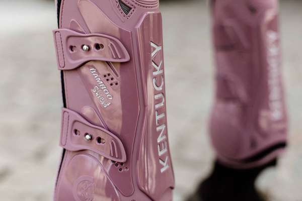 Ochraniacze przednie Kentucky Horsewear Bamboo Elastic - RÓŻOWE