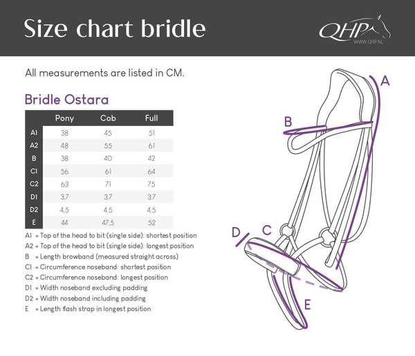 Ogłowie z nachrapnikiem minimalizującym nacisk QHP Ostara