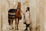 Derka polarowa Kentucky Horsewear Heavy Fleece Rug Square Stripes