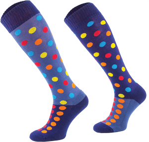 Podkolanówki jeździeckie Comodo Funny Design - Kropki