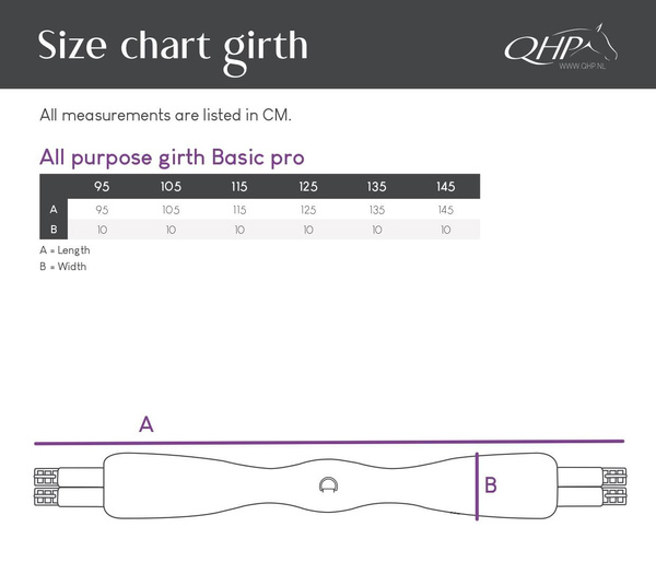 Popręg wszechstronny QHP Basic Pro