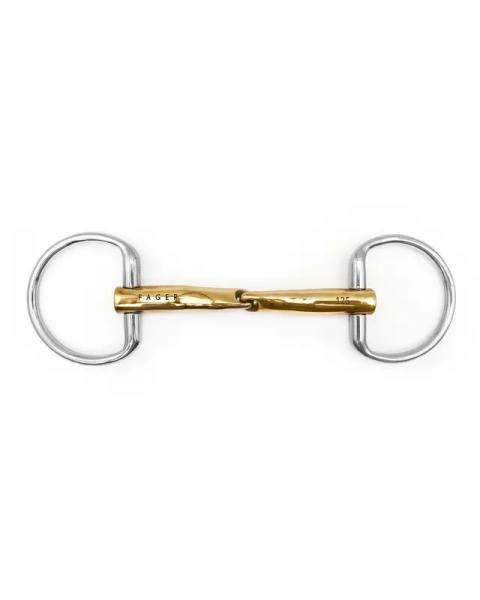Wędzidło oliwkowe FAGER Carter Sweet Gold - pojedynczo łamane