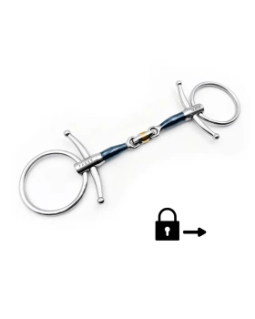 Wędzidło zwykłe z wąsami FAGER Martin Sweet Iron - podwójnie łamane