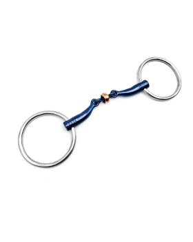 Wędzidło zwykłe FAGER Sally Titanium - podwójnie łamane z rollerem