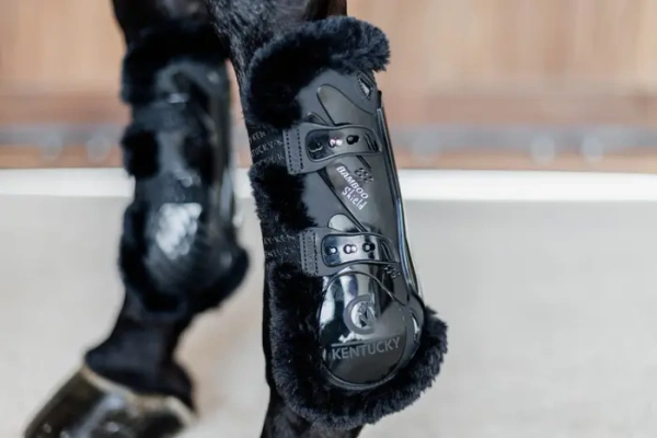 Ochraniacze przednie z futrem Kentucky Horsewear Bamboo Elastic