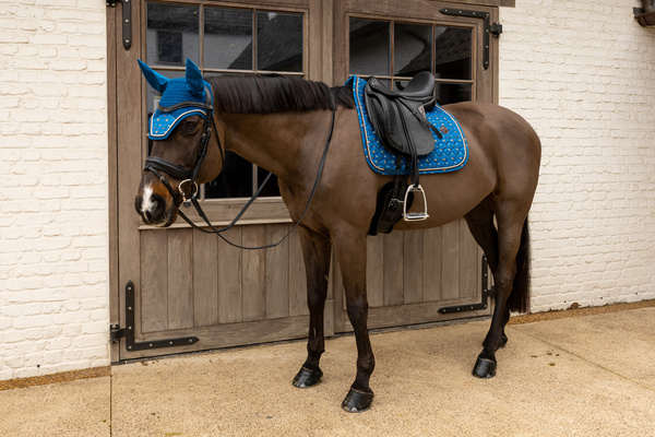 Nauszniki klasyczne Kentucky Horsewear Velvet Horse Printing