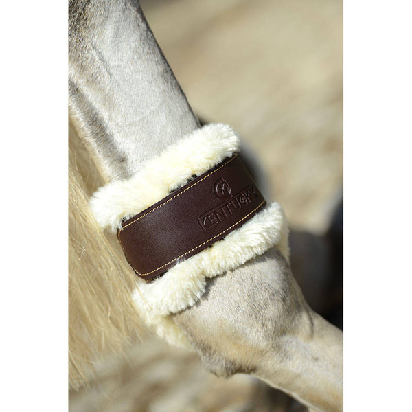 Ochraniacze tylne z futrem Kentucky Horsewear Sheepskin Leather