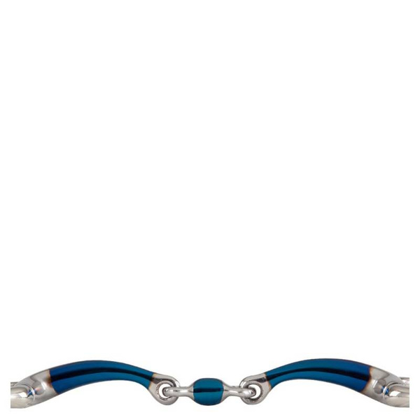 Wędzidło oliwkowe BR Sweet Iron - podwójnie łamane