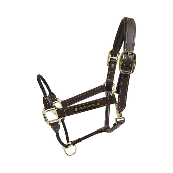 Kantar z nachrapnikiem sznurkowym Kentucky Horsewear Leather Rope
