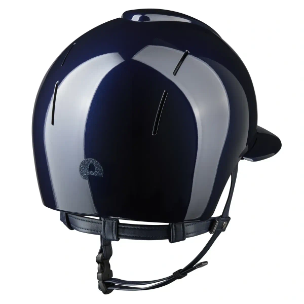 Kask jeździecki z szerokim daszkiem KEP Italia Smart Nova Polish Blue Star Blue