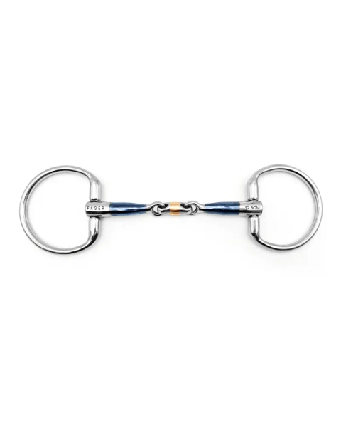 Wędzidło oliwkowe FAGER Tim Sweet Iron - podwójnie łamane