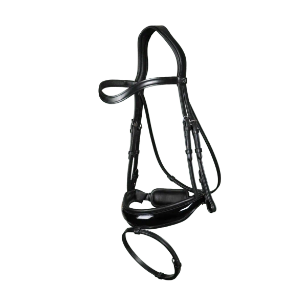 Ogłowie z nachrapnikiem szwedzkim Dy'on Dressage Collection NEDCAN