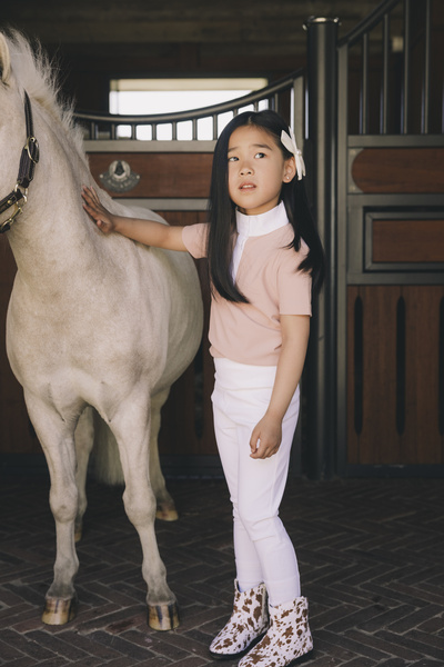 Dziewczęce legginsy jeździeckie z pełnym lejem silikonowym Kentucky Ridingwear Sammy Legging