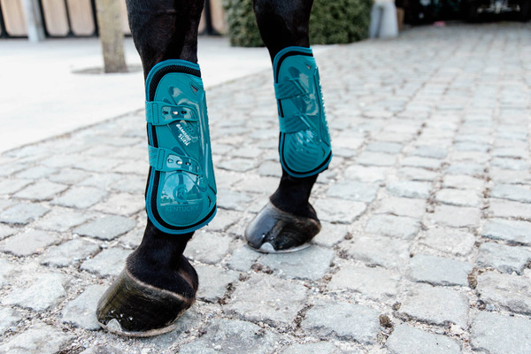 Ochraniacze przednie Kentucky Horsewear Bamboo Elastic - SZMARAGDOWE