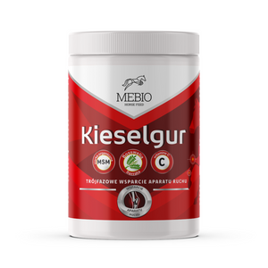 Intensywne wsparcie kości i stawów Mebio Kieselgur MSM+WITAMINA C - GRANULAT 1 kg