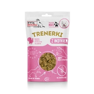 Smaczki dla psa z indykiem Syta Micha Trenerki 80g