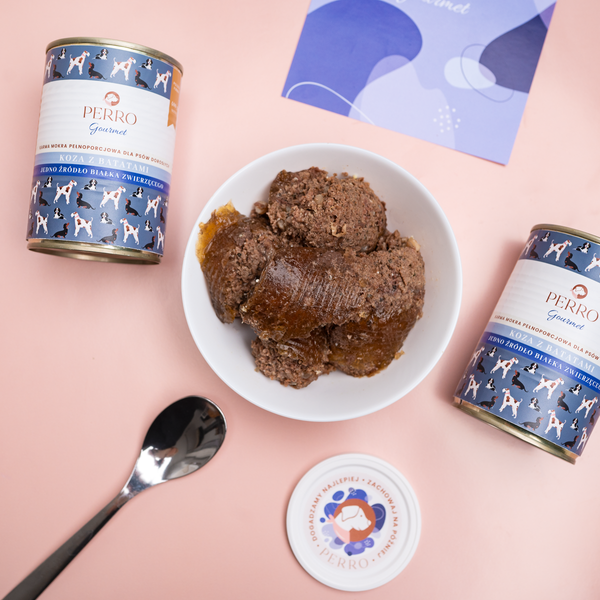 Karma mokra Perro Gourmet - Koza z batatami