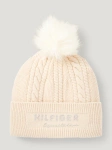 Czapka zimowa z pomponem TOMMY HILFIGER EQUESTRIAN Perry